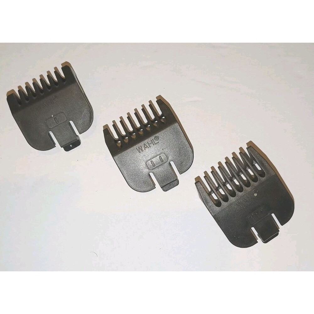 Wahl Trimmer Replacement Blade Guard Beard Comb Set Of 3 Guide Comb